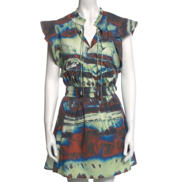 Chufy Addi Mini Dress in Laia Sky Sz XS Aussie Days (E - Picture 5 of 9